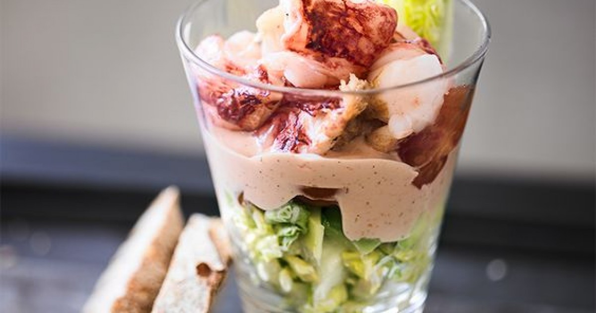 Вкусный блок №25. Lobster cocktail - Салат-коктейль из омара Вкусный блок №25. Lobster cocktail - Салат-коктейль из омара