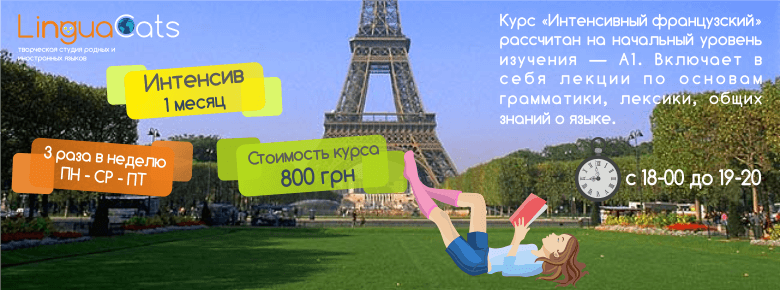 Интенсивный курс французского языка