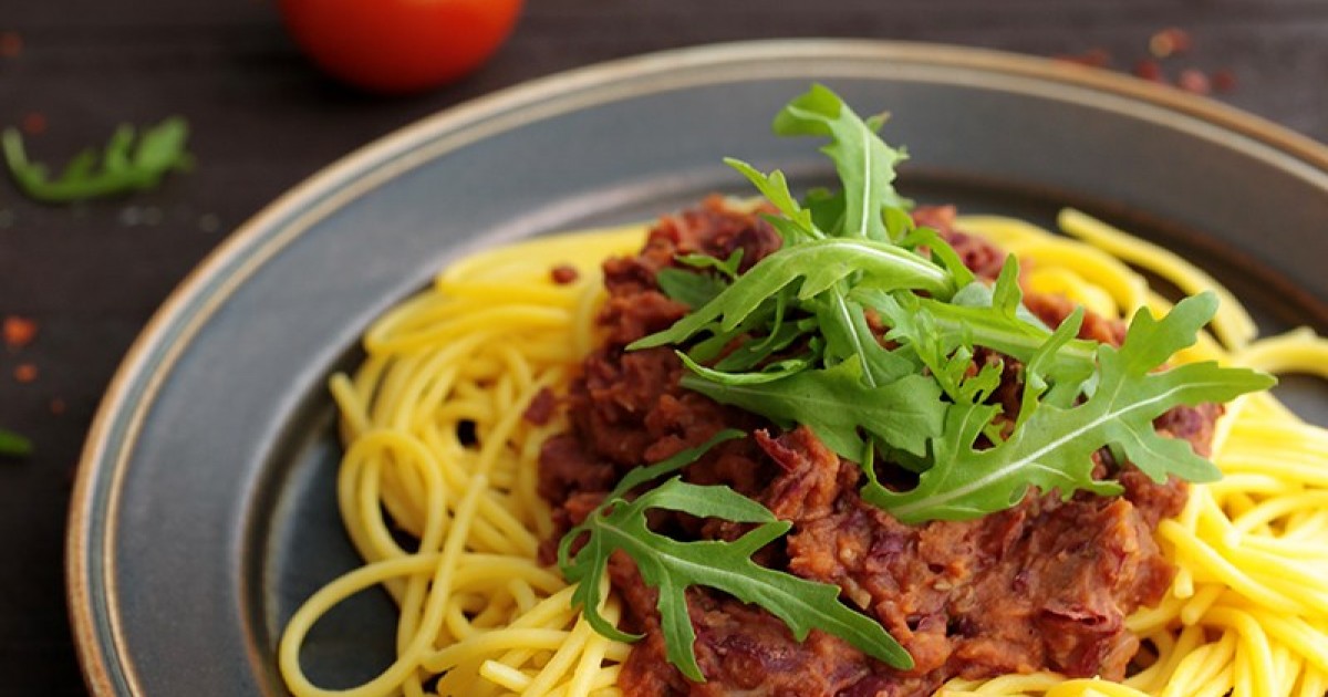Вкусный блок №41. Noodles with kidney sauce - Лапша с соусом из почек ягненка